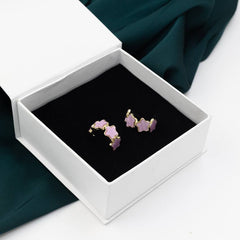 Star Shaped Hoop Earrings