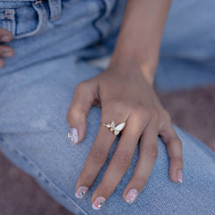 Butteryfly Pearl Ring