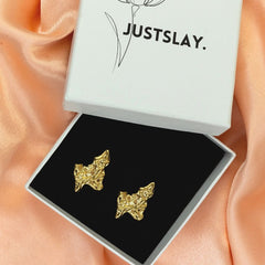 Lopsided Brass Earring