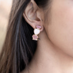 Heart Shaped Hoop Earrings