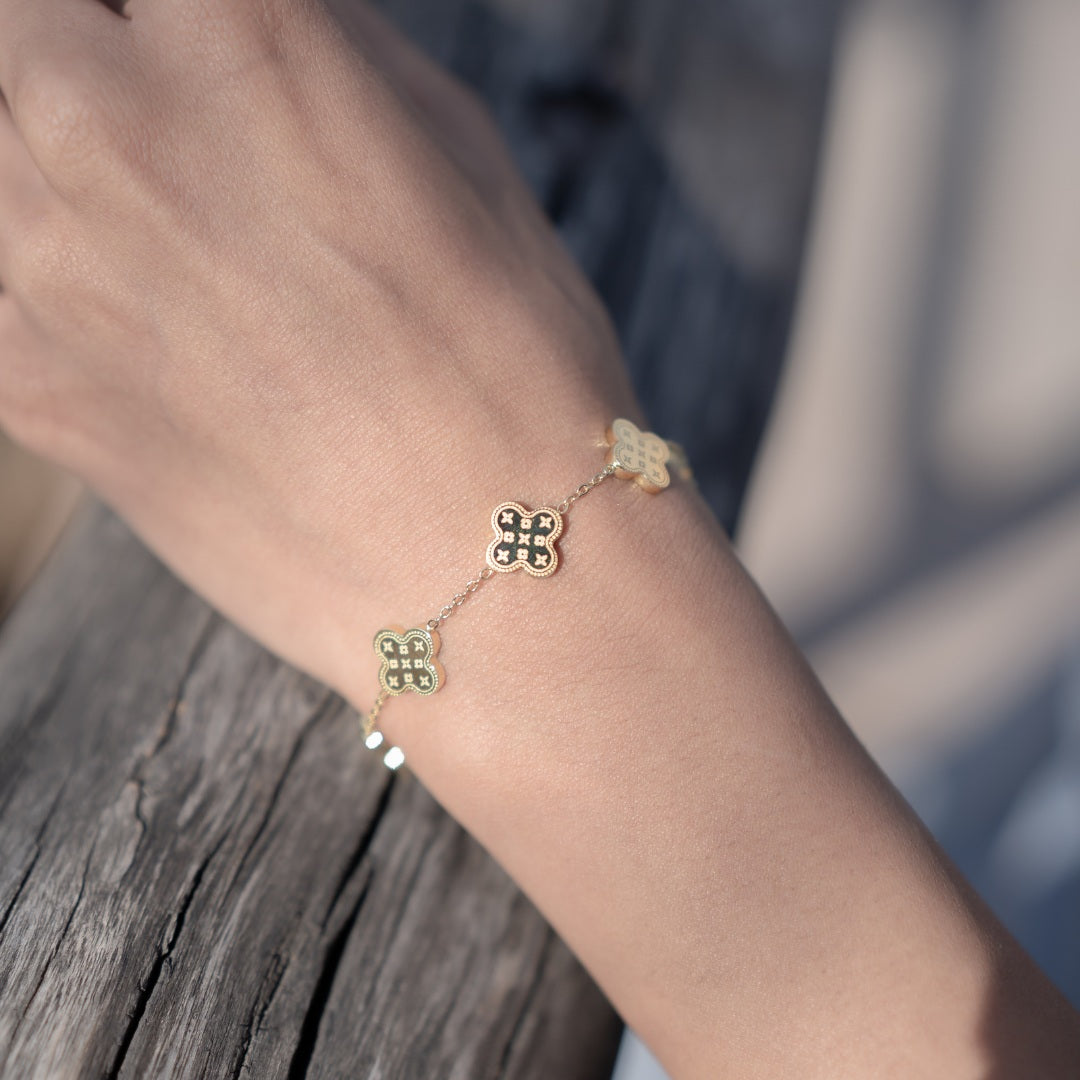 Golden Clover Bracelet
