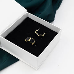 Square Shaped Hoop Earrings