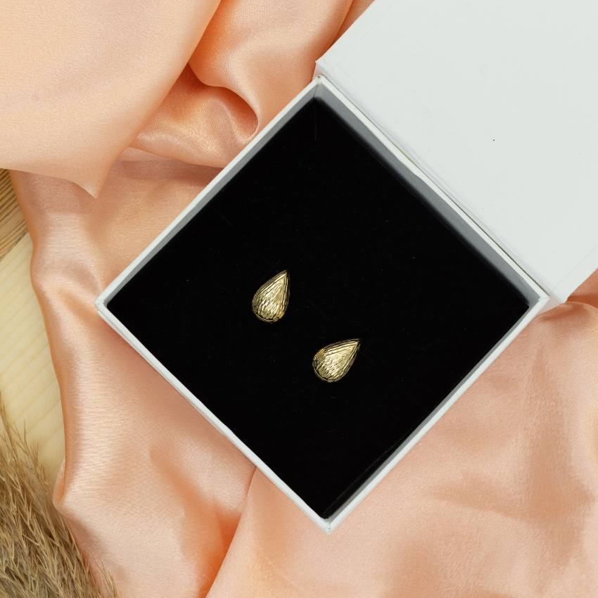 Water Drop Golden Earring