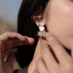 Heart Shaped Hoop Earrings