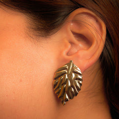 Golden Fern Earring