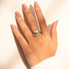 Serpant Green Ring