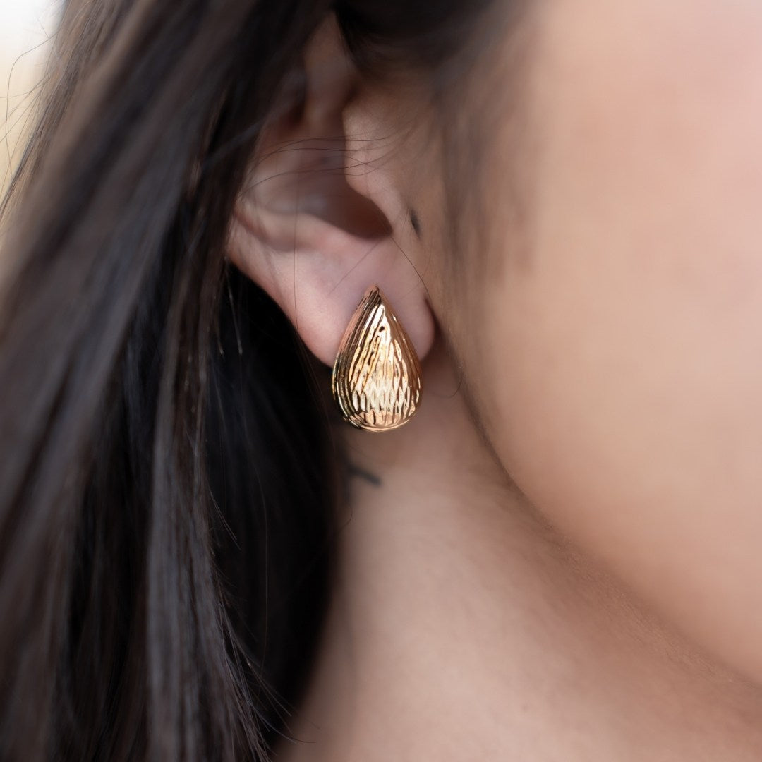 Water Drop Golden Earring