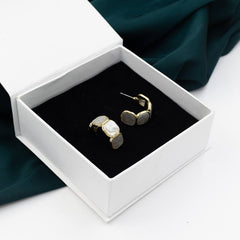 Square Shaped Hoop Earrings