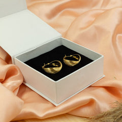 Twisted Rings Brass Earring