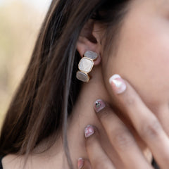 Square Shaped Hoop Earrings