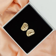 The Folded Brass Earrings