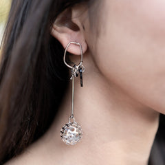 Silver Nebula Earring