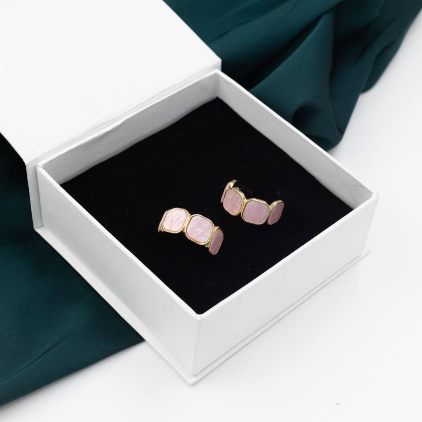 Square Shaped Hoop Earrings