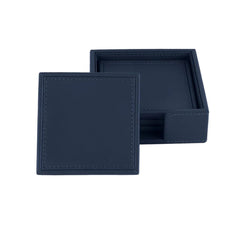 Vegan Leather Coaster - Set of 4