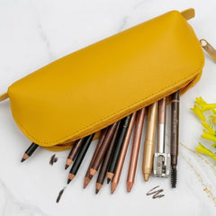 The Linear Ledger Vegan Leather Pouch