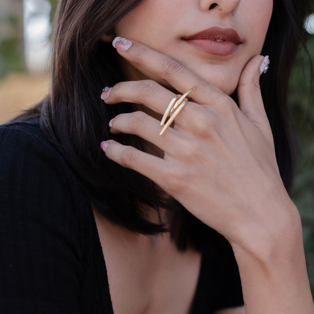 Sharp Twirl Ring