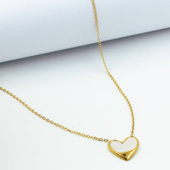 Heart Shaped Pearl Necklace